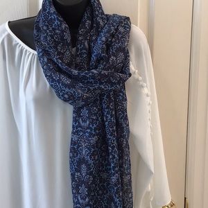 J Crew blue scarf